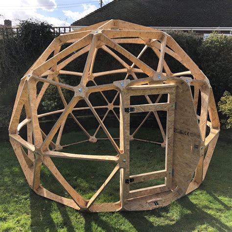 Geodesic Dome V2 34 With Door Fruit Cage Arbour Garden Room
