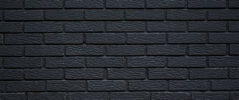 Download Wallpaper 2560x1080 Brick Wall Texture Black Dual Wide