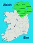 Map of Ulster province Ireland