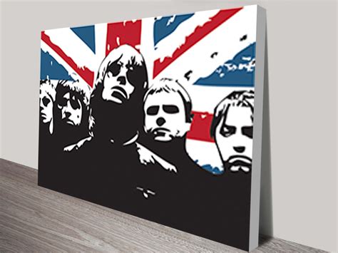Pop Art Canvas Print of Oasis, Noel Gallagher Art