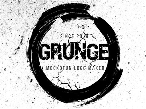 Grunge Logo Mockofun