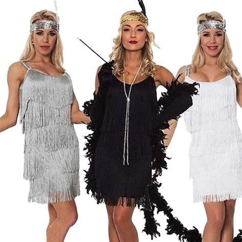 Febelle 2018 Deluxe Ladies 1920s Roaring 20s Flapper Costume Sequin