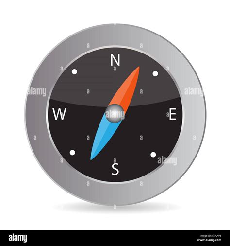 Glossy Compass Vector Illustration Stock Photo Alamy