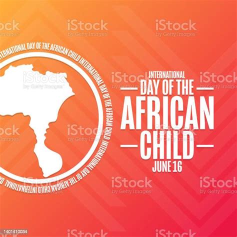 International Day Of The African Child June 16 Holiday Concept Template