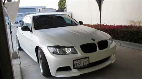 Bmw 335i Wrapped In Satin Pearl White By Impressive Wrap Youtube