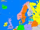 Northern Europe Political Map - Map Of Europe