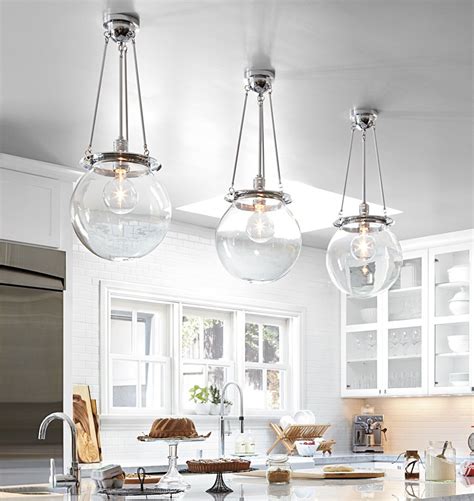 Get a clear sense for how island lighting fits into the larger kitchen interior scheme, as well how if so, a general rule of thumb is to leave about 30 inches between light fixtures. Kitchen Lighting - A Fabulous New Design Element