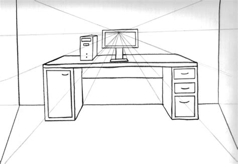 1 Pt Perspective Desk By Joziedoll On Deviantart