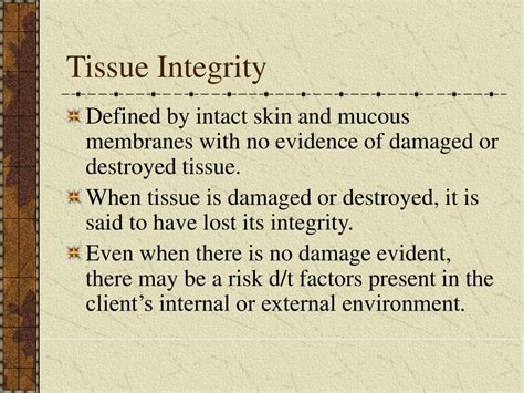 Tissue Integrity Concept Map