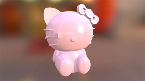 Hello Kitty Sitting Download Free 3d Model By Dav88 A22a5ec Sketchfab