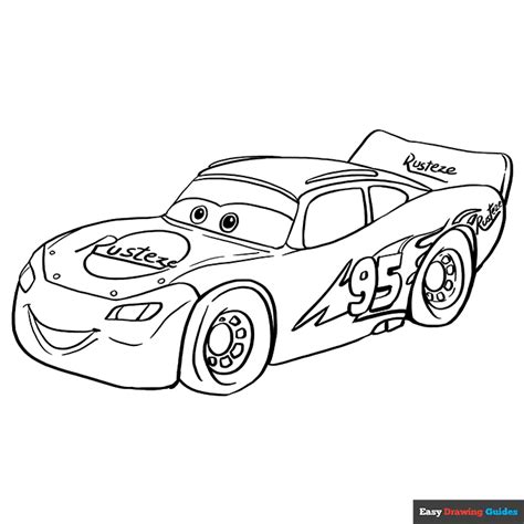 Lightning Mcqueen Coloring Page Easy Drawing Guides The Best Porn Website