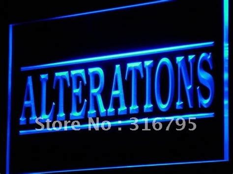 I809 Alterations Services Dry Clean Led Neon Light Sign Onoff Swtich 20 Colors 5 Sizessign