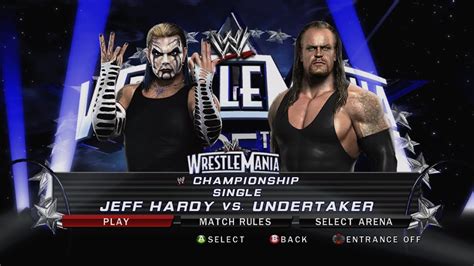 Wwe Smackdown Vs Raw 2010 Jeff Hardy Vs Undertaker Youtube