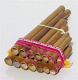 Strumento di musical indiano tradizionale flauto pan di bambù dell ...