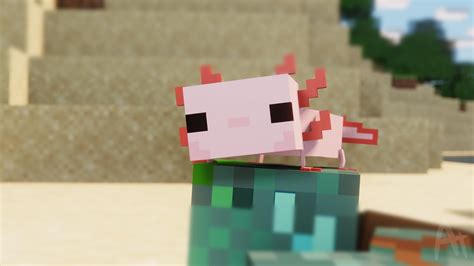 Minecraft Axolotl Anime