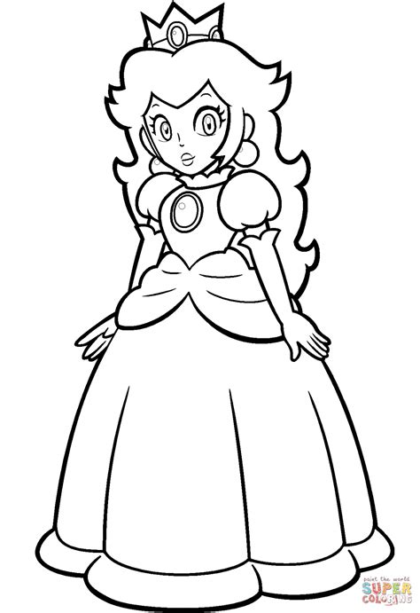 Princess Peach Coloring Pages Printable 101 Coloring