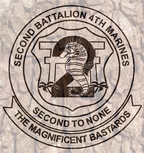 Second Battalion Fourth Marines Emblem Logo Unit V24 Etsy Canada