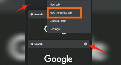 How To Open The Incognito And New Tabs In Chrome Android Incognito