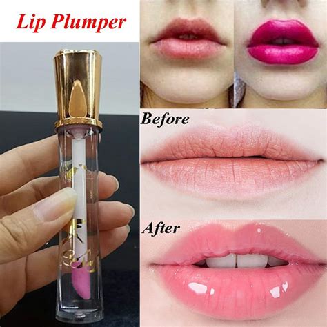 You can use false eyelashes, but the best thing is to grow them faster with castor oil. 1 PC Sexy 3D Lip Plumper Big Lips Transparent Makeup Long ...