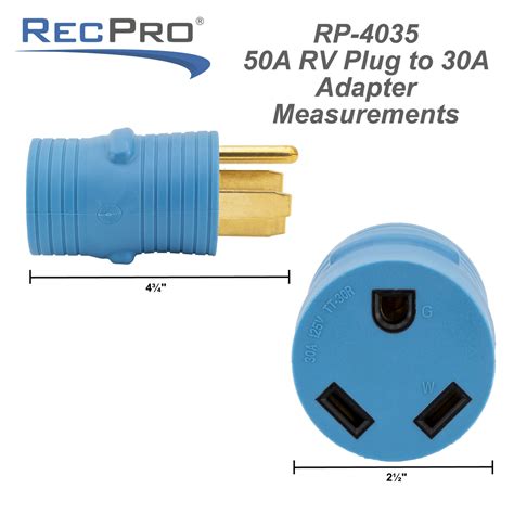 50 Amp Rv Plug To 30 Amp Adapter Recpro
