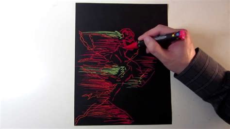 Speed Drawing The Flash Artwork Barry Allen Of Dc Comics Youtube
