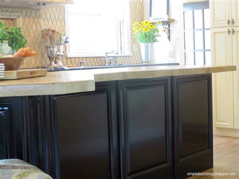 If you've ever spent time over on the kitchen cabinet dimensions page you'll have seen that check with your kitchen manufacturer to see what depths the base cabinets are available in. Simple Details: how to get a high end look from stock cabinets