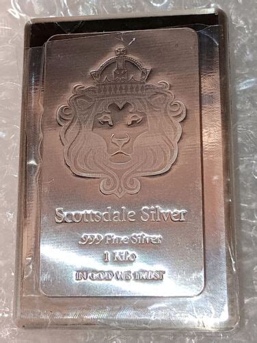 1 Kilo Scottsdale Stacker Silver Bar 1 Kg 999 Silver Bullion Ebay