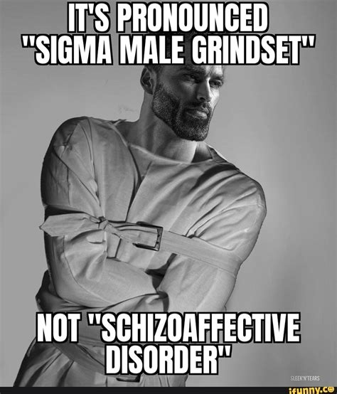 Its Pronounced Sigma Male Grindset Not Schizoaffective Disorder