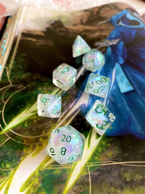 Frozen Tears Dnd Dice Set For Dungeons And Dragons D20 Polyhedral Dice
