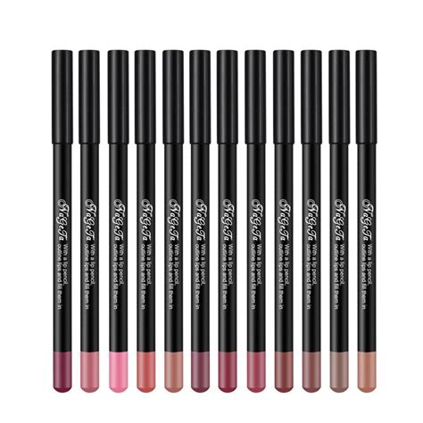 Buy Brand 12 Colors Nude Lip Pencils Matte Lipstick Lip Liner Pen Waterproof