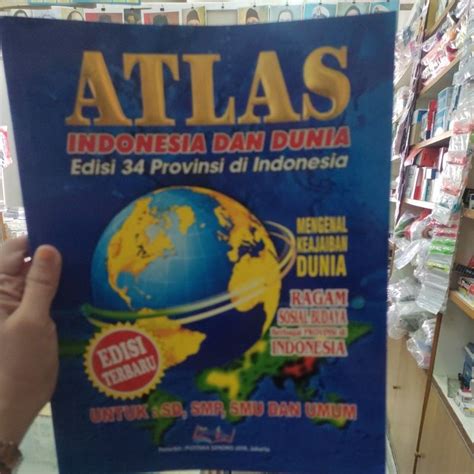 Jual Buku Atlas Indonesia Dan Dunia Edisi Terbaru Shopee Indonesia