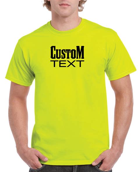 Hi Viz Custom T Shirt T Shirts For Work Hi Visibility Etsy