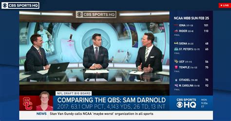 See what's on cbs sports network hd and watch on demand on your tv or online! CBS will let you watch sports news — but not live games ...