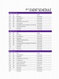 Event Schedule - 24+ Examples, Format, Pdf | Examples