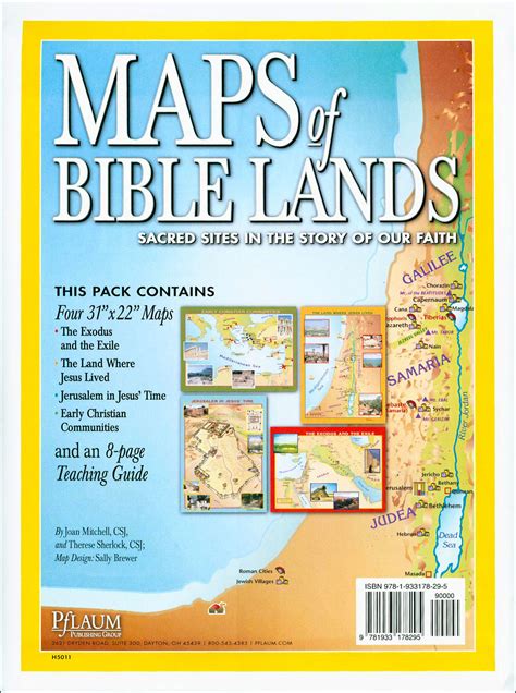 Maps Of Bible Lands Poster Set Catholic Religious Educ