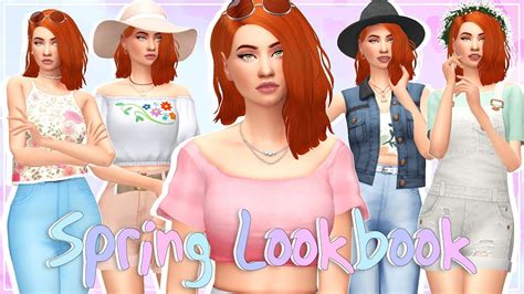 Spring Lookbook 🌺 The Sims 4 Create A Sim Youtube