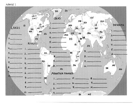 Free Printable Geography Quiz