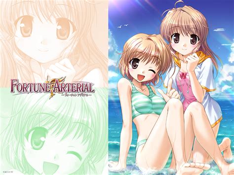 Bekkankou Yuuki Haruna Yuuki Kanade Fortune Arterial Girls Barefoot Bikini Blonde Hair