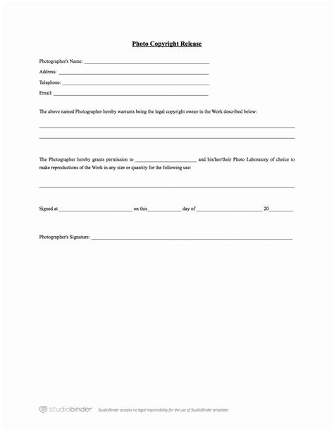 Free General Release Form Template Of Why You Should Have A Release