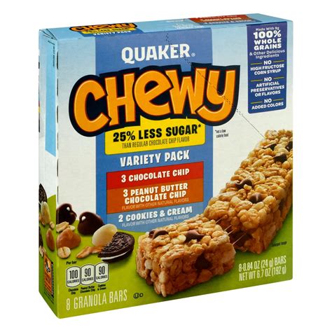 Quaker Chewy Variety Pack Granola Bars Shop Granola Snack Bars At H E B