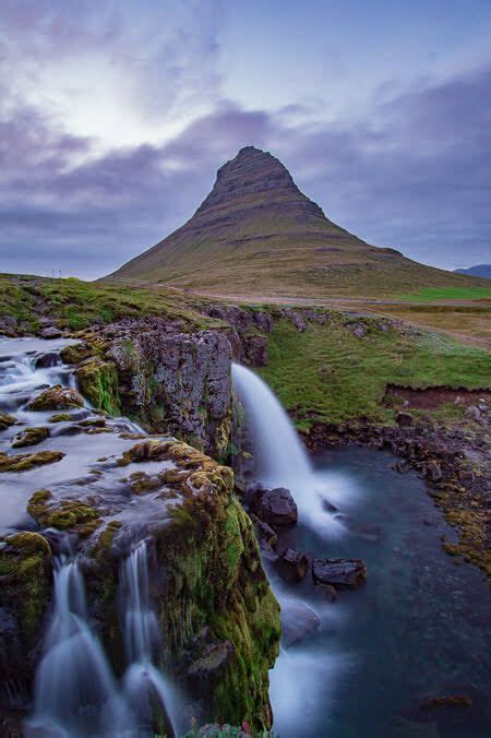 Iceland Kirkjufell Kirkjufellsfoss Waterfall Snæfellsnes Peninsula