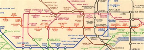 London Underground Tube Map Diagram Plan Middle Circle Harry Beck 2