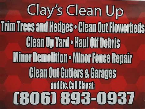 Clay S Clean Up Lubbock Tx