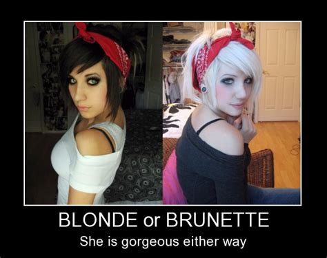 blonde or brunette