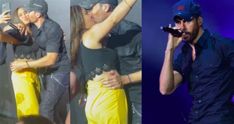Enrique Iglesias And Female Fans Lip Lock Kiss Shocks Social Media