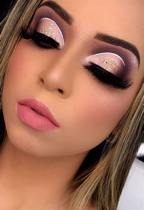 Best Eye Makeup Looks For 2021 Mauve Pink And Pink Lips