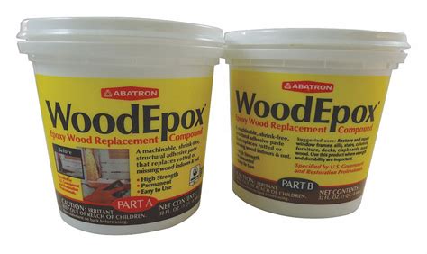 Woodepox Epoxy Light Wt 2 Qt Size Wood Filler 52ya08we2qkr