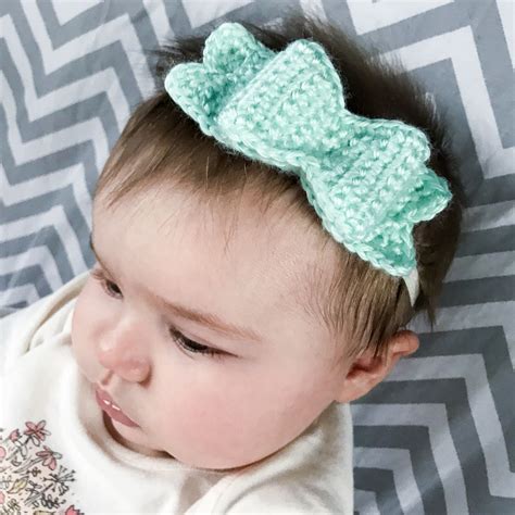 Free Pattern Crochet Baby Bow Headband Baby Bow Headband Baby Bows