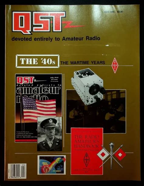 VINTAGE QST MAGAZINE April S WWII ETO Alpha Amplifier ARRL HAM Radio PicClick