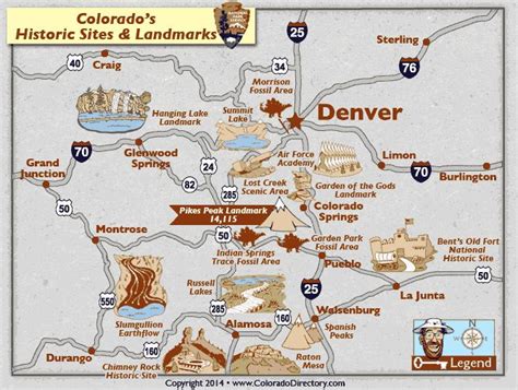 Denver Map Colorado Map Co Trip Train Map